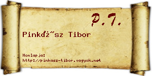 Pinkász Tibor névjegykártya